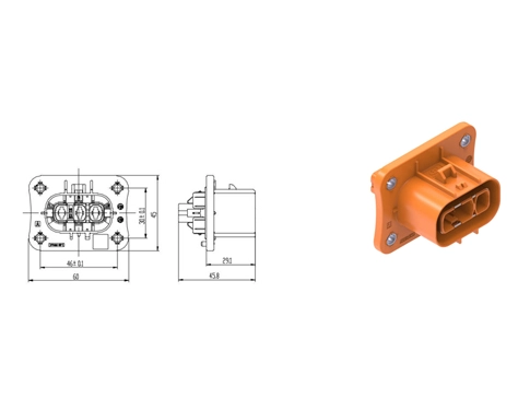 The Details of YGEV2-3pin Series Electrical Connectors