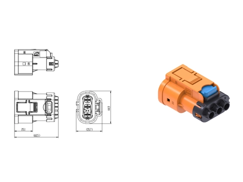 The Details of YGEV2-3pin Series Electrical Connectors