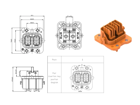 The Details of YGEV4-2pin Series Electrical Connectors