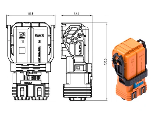 The Details of YGEV6-2pin Series Electrical Connectors