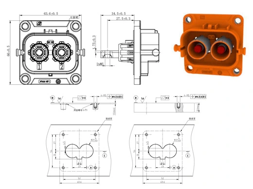 The Details of YG1079-2/3pin Series Electrical Connectors