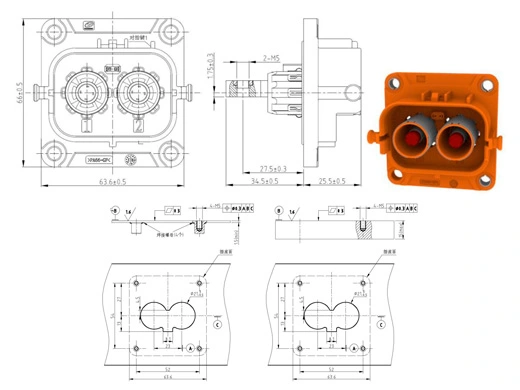 The Details of YG1079-2/3pin Series Electrical Connectors