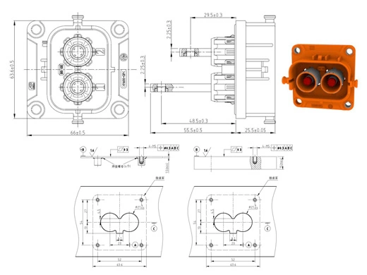 The Details of YG1079-2/3pin Series Electrical Connectors