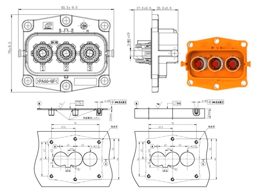 The Details of YG1079-2/3pin Series Electrical Connectors