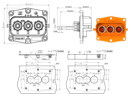 The Details of YG1079-2/3pin Series Electrical Connectors