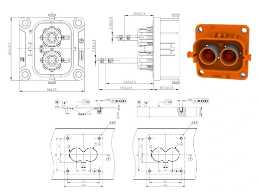 The Details of YG1079-2/3pin Series Electrical Connectors