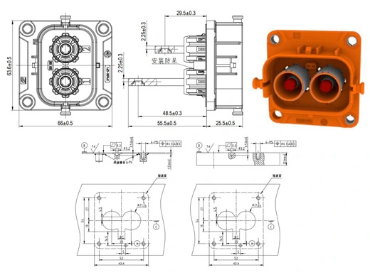 The Details of YG1079-2/3pin Series Electrical Connectors