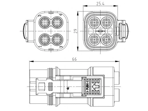 The Details of YGC1092-EV-P4PA Plug/Receptacle