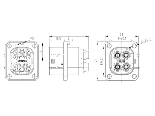 The Details of YGC1092-EV-P4PA Plug/Receptacle