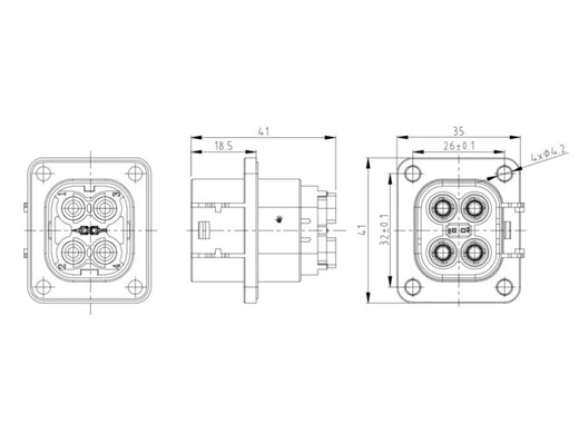 The Details of YGC1092-EV-P4PA Plug/Receptacle