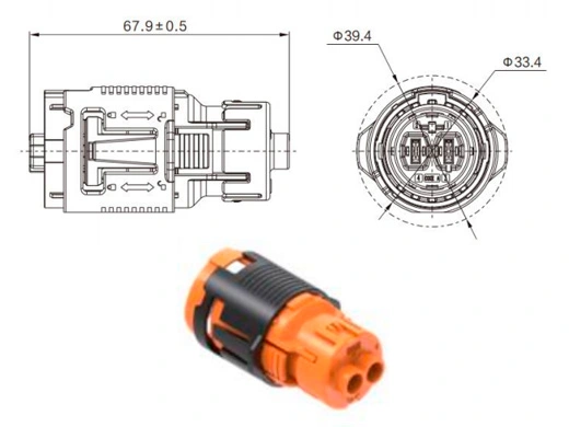 The Details of YG1176D-2pin Series Electrical Connectors