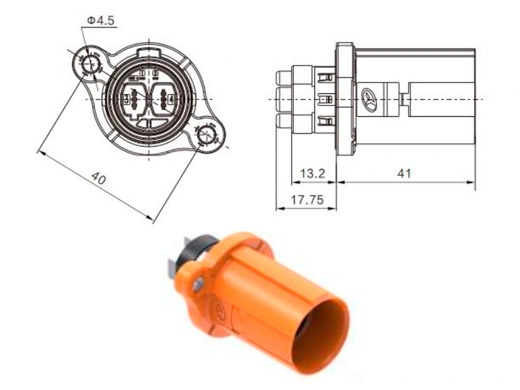 The Details of YG1176D-2pin Series Electrical Connectors