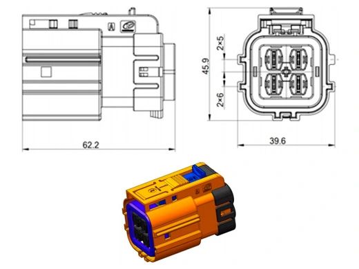 The Details of YGEV2-4pin Series Electrical Connectors