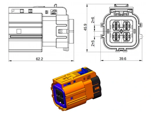 The Details of YGEV2-4pin Series Electrical Connectors