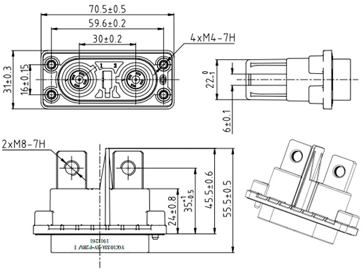 The Details of Metal Shell Connector-1033A